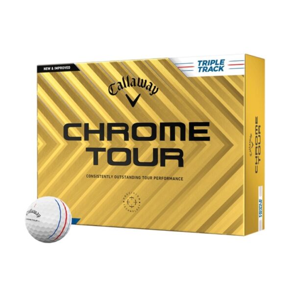 Marulia Chrome Tour Triple Track Golf Balls – White
