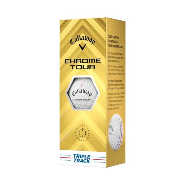 Marulia Chrome Tour Triple Track Golf Balls – White - Image 5